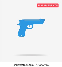 Gun icon. Vector concept illustration for design.