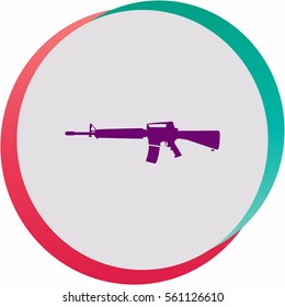 Gun  icon. Vector design.