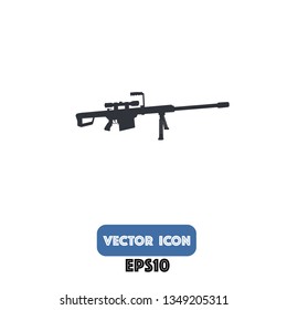 gun icon, gun vector. eps10