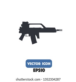 gun icon, gun vector. eps10