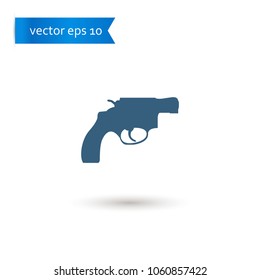gun. gun icon. gun vector. flat style. sign design vector. sign design. Vector EPS 10
