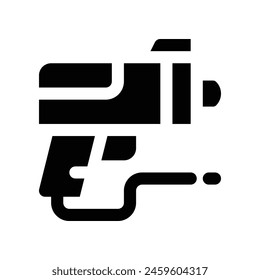 Gun-Symbol. Vektorgrafik-Glyphensymbol für Ihre Website, Ihr Handy, Ihre Präsentation und Ihr Logo-Design.