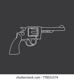 gun icon, vector illustration design. War collection.