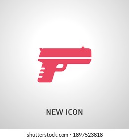 gun icon. Vector illustration EPS 10.