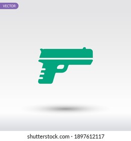 icono de pistola. Ilustración del vector EPS 10.