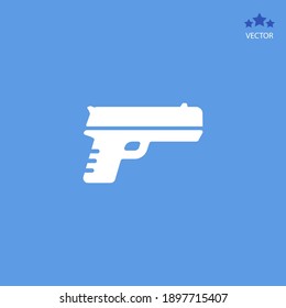 gun icon. Vector illustration EPS 10.