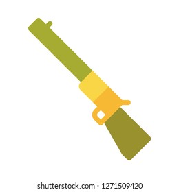 Gun Icon Vector Illustration in Flat Style for Any Purpose
