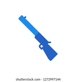 Gun Icon Vector Illustration in Flat Style for Any Purpose