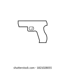 gun icon vector illustration logo template