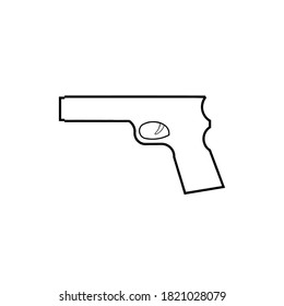 plantilla de logotipo de ilustración de vector de icono de arma