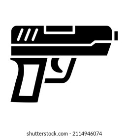 Imagen vectorial de icono de arma. También se puede usar para aplicaciones web, aplicaciones móviles y medios impresos.