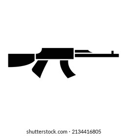 Gun Icon Vector on White Background, Signs and Symbols for Design Elements, Presentations, Websites or Applications.