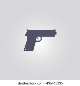 gun icon. vector. sign
