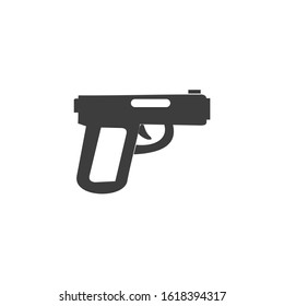 Gun Icon vector sign isolated for graphic and web design. Weapon Vector. Military Equipment symbol template color editable on white background