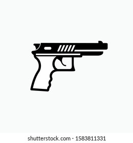 Gun Icon - Vektorillustration, Zeichen und Symbol für Design, Präsentation, Website oder Apps Elements.