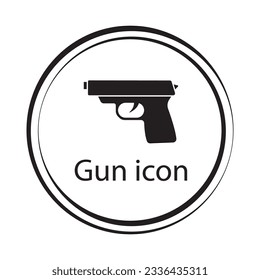 diseño de la ilustración de la plantilla del vector de icono de arma