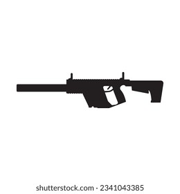 Gun-Symbol, Vektorgrafik-Logo-Design