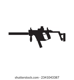 Gun-Symbol, Vektorgrafik-Logo-Design
