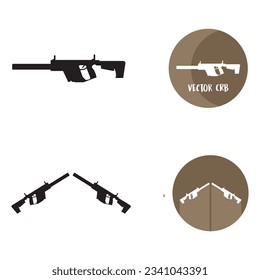 Gun icon vector template illustration logo design