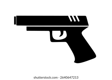 gun icon vector with trendy design. Pistol icon