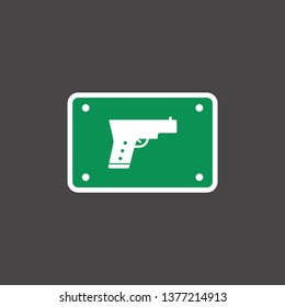 gun icon. war sign
