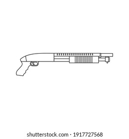 Gun icon. Weapon sign. Vector illustration