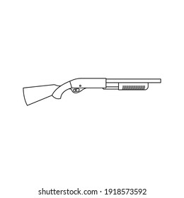 Gun icon. Weapon sign. Vector illustration