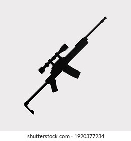 Gun icon. Weapon sign. Vector illustration