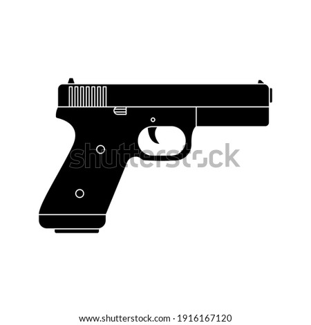 Gun icon. Weapon sign. Vector illustration