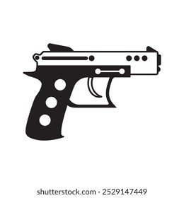 Ícone de arma. Vetor de armas, cor editável