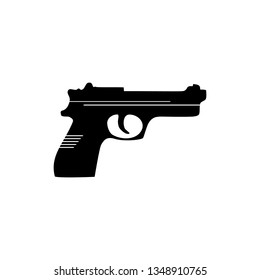 Gun Icon. Weapon Vector. Military Equipment Illustration Logo Template