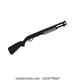 Icono de pistola. Vector de armas. Plantilla de logotipo de ilustración de equipo militar.