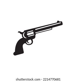 Gun Icon. Waffenvektor. Vorlage für das Logo für militärische Ausrüstung.