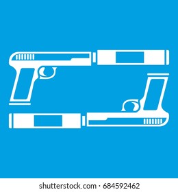 Gun icon white