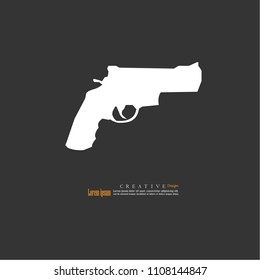 gun icon.vector illustration.
