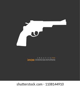gun icon.vector illustration.