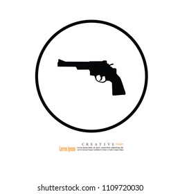 gun icon.vector illustration.