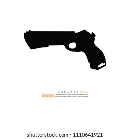 gun icon.vector illustration.