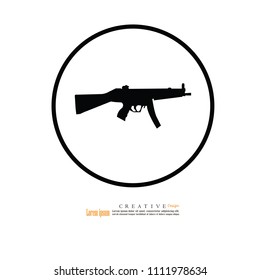 gun icon.vector illustration.