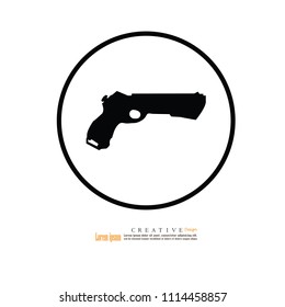 gun icon.vector illustration.