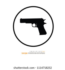 gun icon.vector illustration.