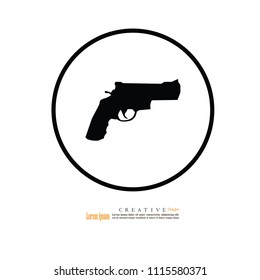 gun icon.vector illustration.
