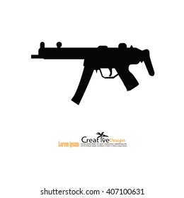 gun.gun icon.vector illustration.