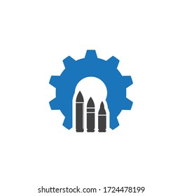 Gun Illustration Template vector icon design
