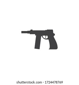 Diseño de icono de vectores de plantilla de ilustración de arma
