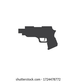 Gun Illustration Template vector icon design