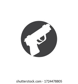 Gun Illustration Template vector icon design