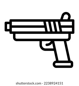 ilustración de arma vector y logotipo Icono icono de arma del ejército perfecto. Signo de iconos de la colección moderna para el concepto móvil y el diseño de aplicaciones web.