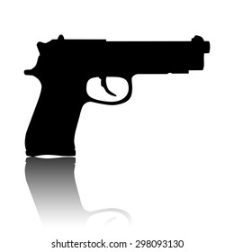 Gun isolated on white