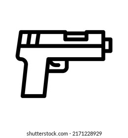 gun line icon illustration vector graphic